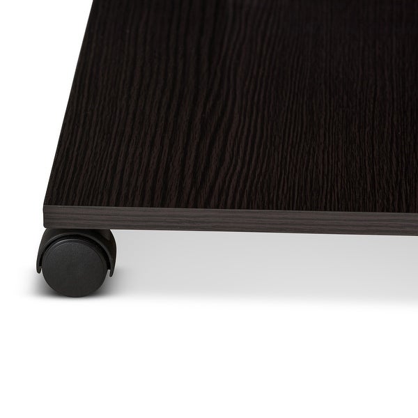 Urban Designs Suzanna Wooden Coffee Table in Wenge Brown Finish - wood