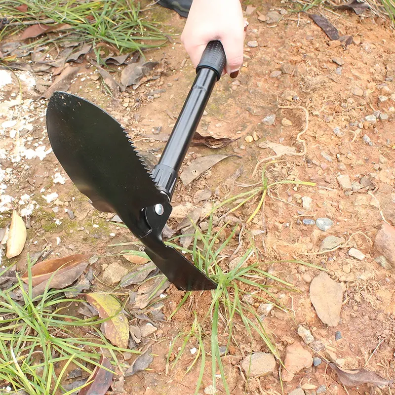 Outdoor Digging Hoe Camping Shovel Trowels Shovel Multi Tool Construction Trenching Tools Outside Hand Tool Carbon Steel Trowel