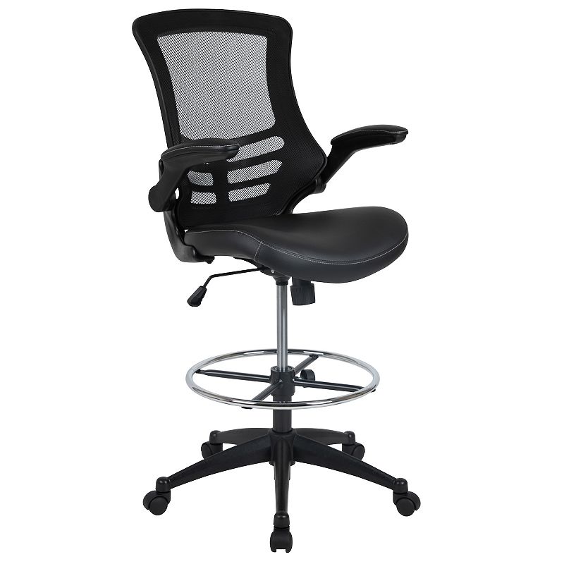 Flash Furniture Mid-Back Mesh Ergonomic Drafting Office Chair