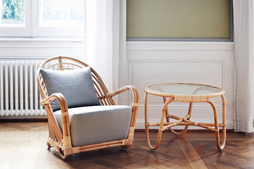 Arne Jacobsen Charlottenborg Rattan Table  Natural   Midcentury   Coffee Tables   by Sika Design  Houzz