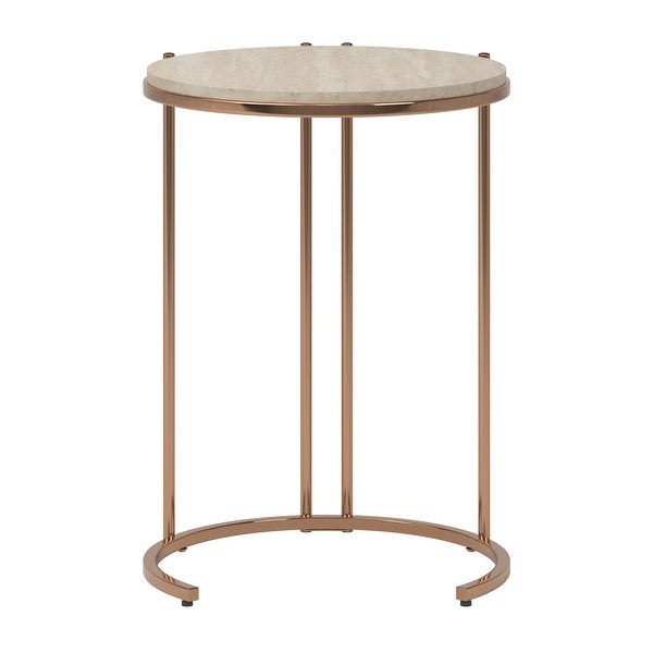 Celsus Champagne Gold Nesting Table Set by iNSPIRE Q Bold