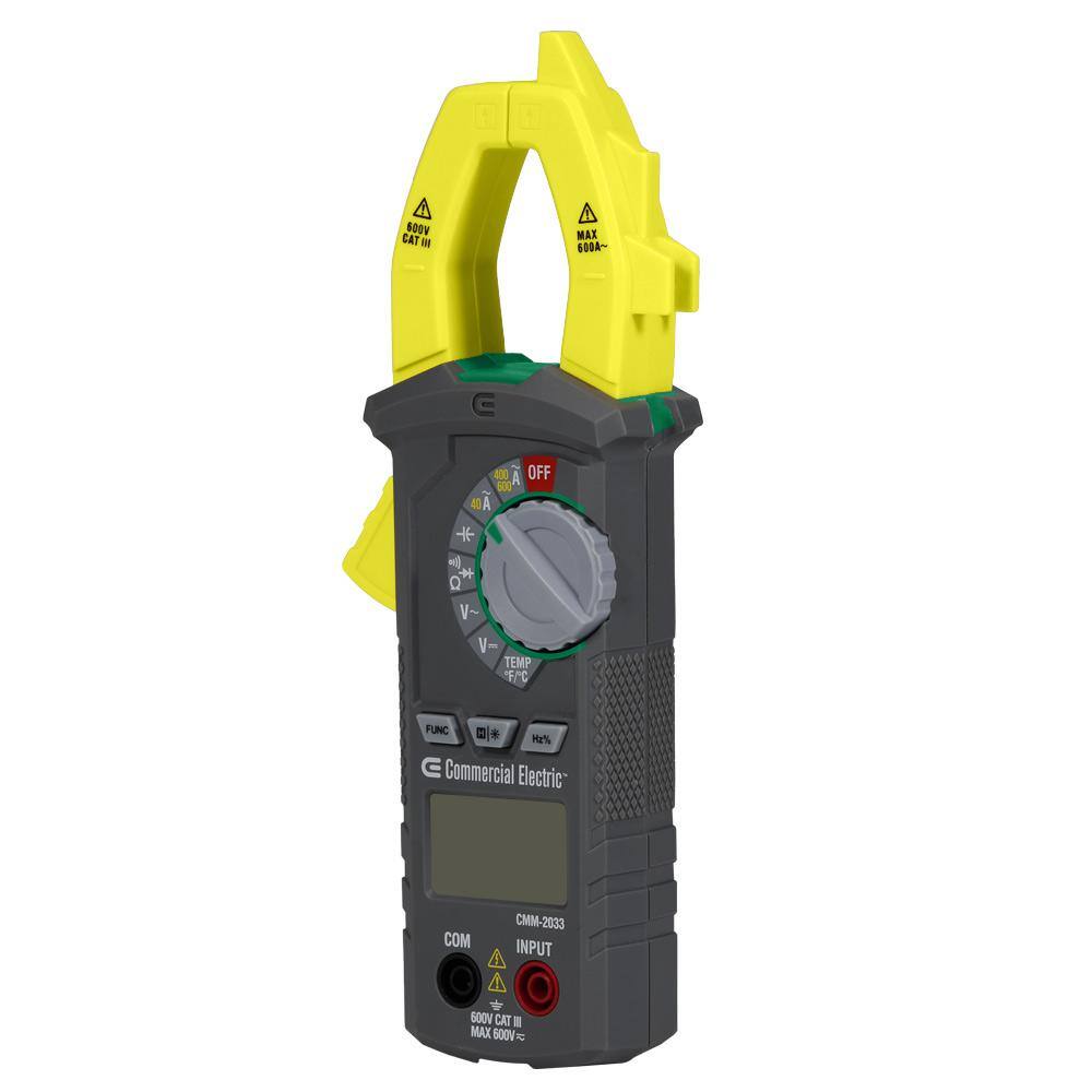 Commercial Electric Clamp Meter with Temperature CMM-2033