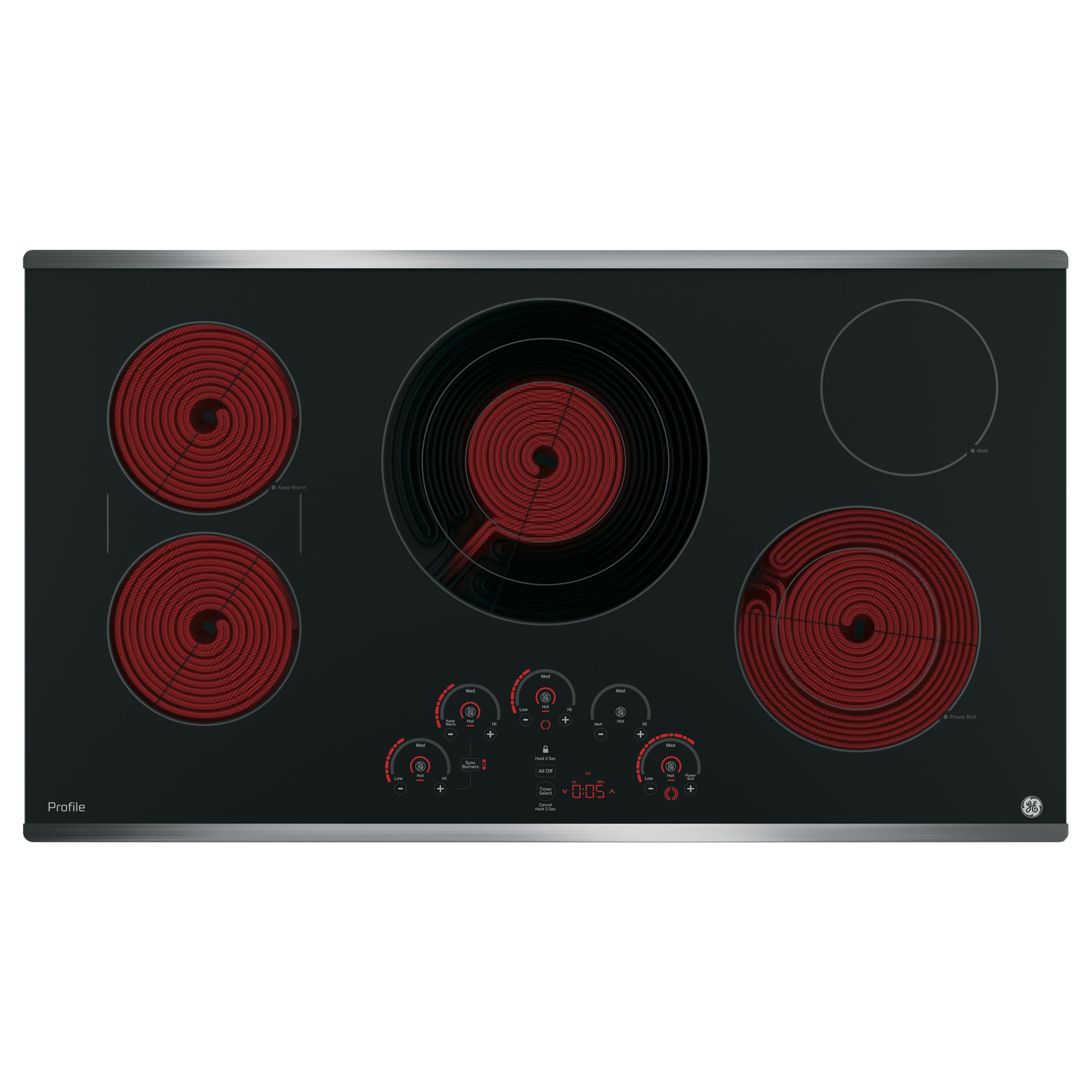 GE Profile 36-inch Built-In Electric Cooktop PP9036SJSS