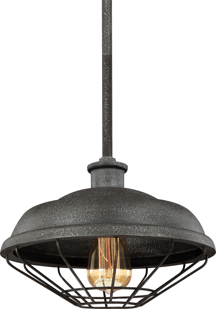 Lennex Mini Pendant   Industrial   Outdoor Hanging Lights   by HedgeApple  Houzz