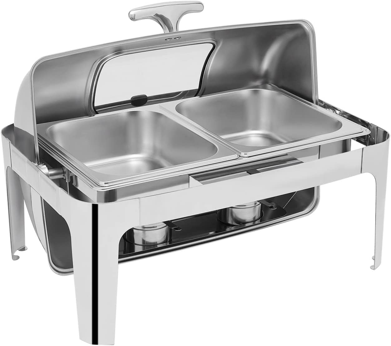 Chafing Dish Buffet Set， 14.26Qt Stainless Steel Buffet Servers and Warmers for Party Catering