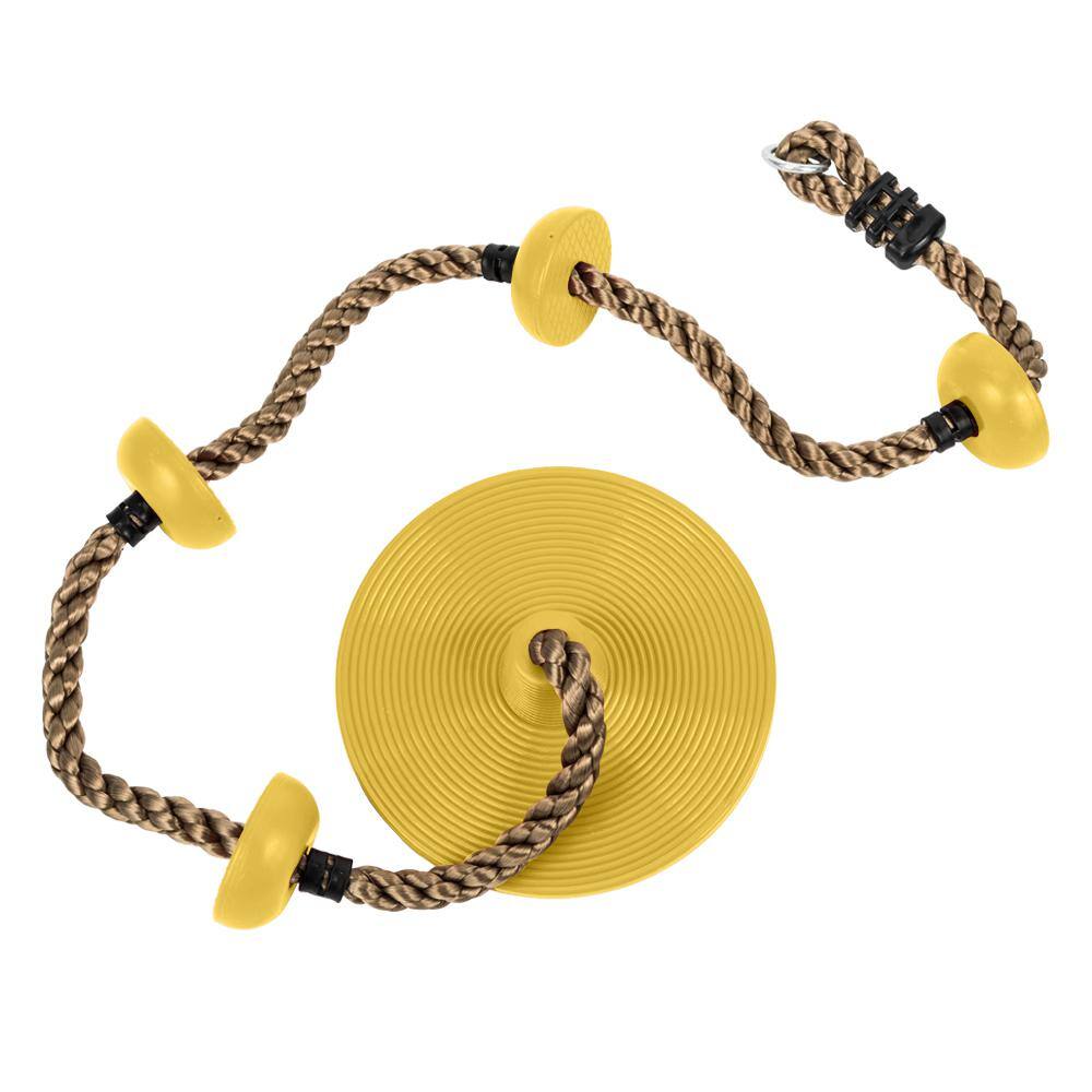 Karl home Climbing Rope Swing Disc Swing for Kids Yellow 890005160270