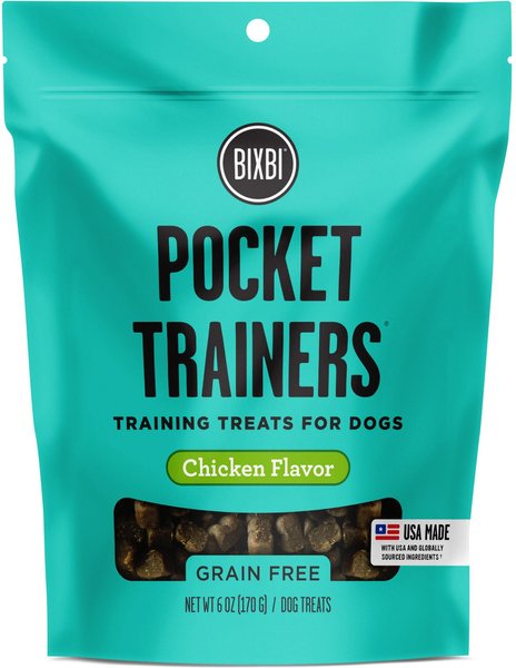 BIXBI Pocket Trainers Chicken Flavor Grain-Free Dog Treats