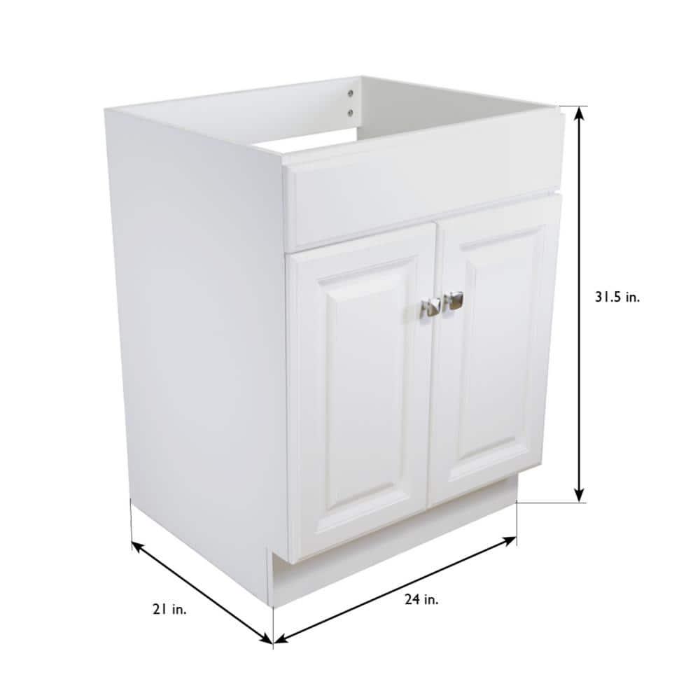 Design House Wyndham 24 in 2Door Bath Vanity Cabinet Only in White