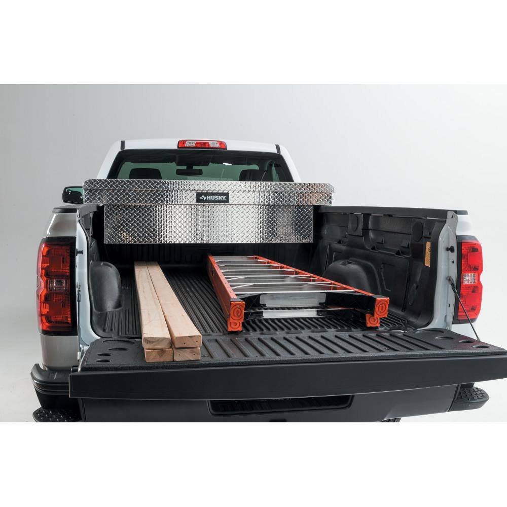 Husky 71.36 in. Diamond Plate Aluminum Full Size Crossbed Truck Tool Box 102100-9-01