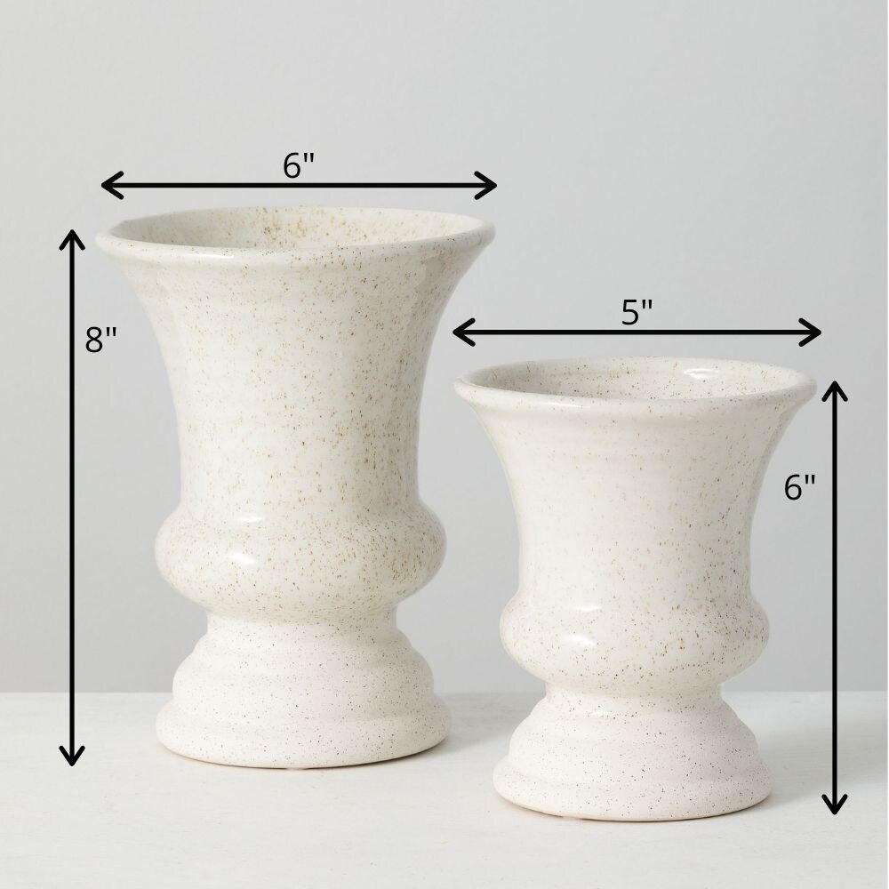 Sullivans Set of 2 Ceramic Vases 8\