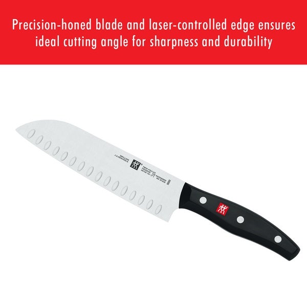 ZWILLING TWIN Signature 7-inch Hollow Edge Santoku Knife