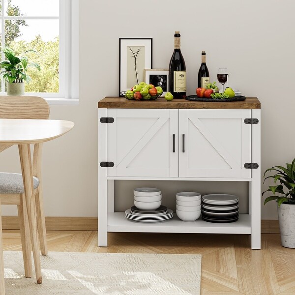 White Entryway Table with Storage Shelf