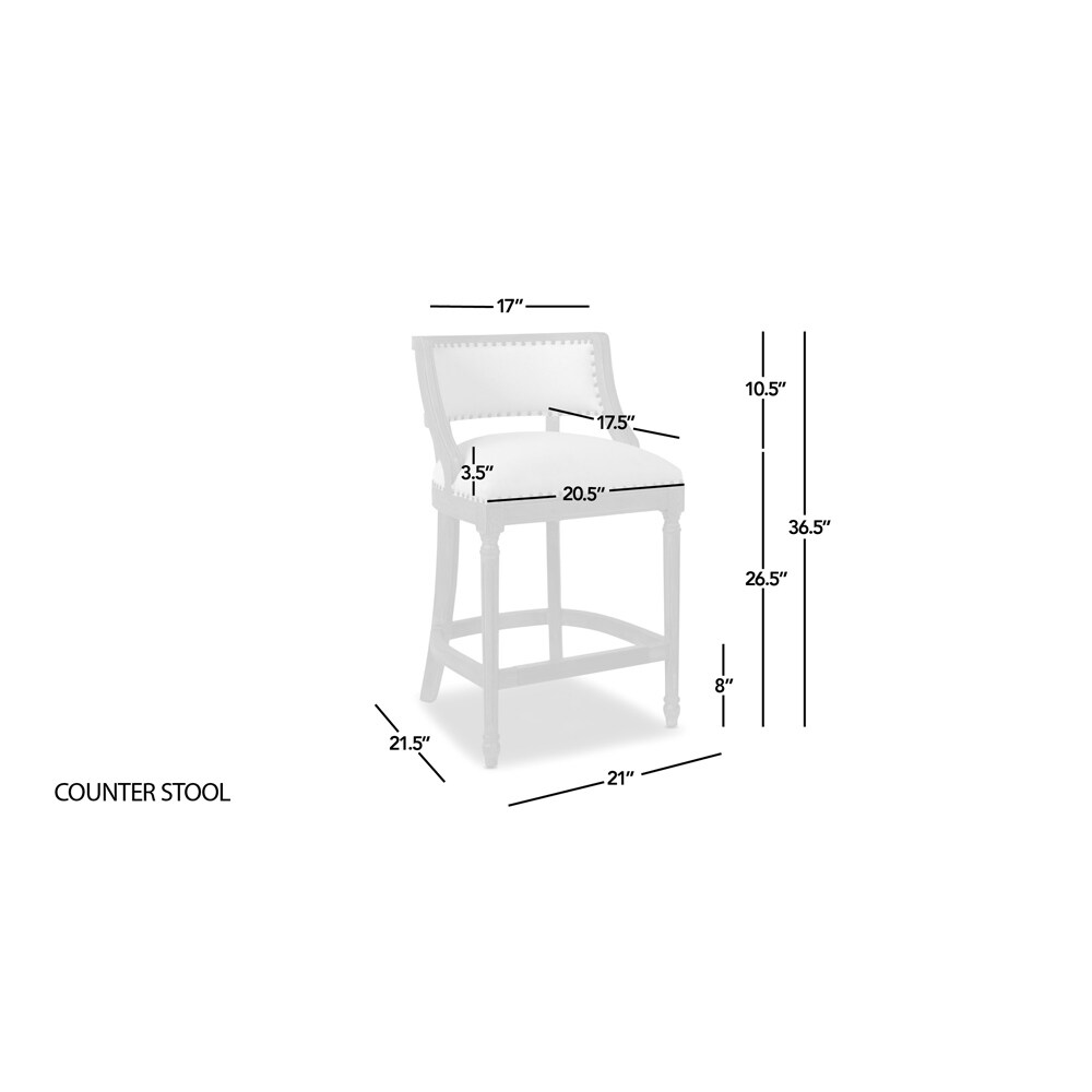 Paris Farmhouse Counter and Bar Stool with Backrest