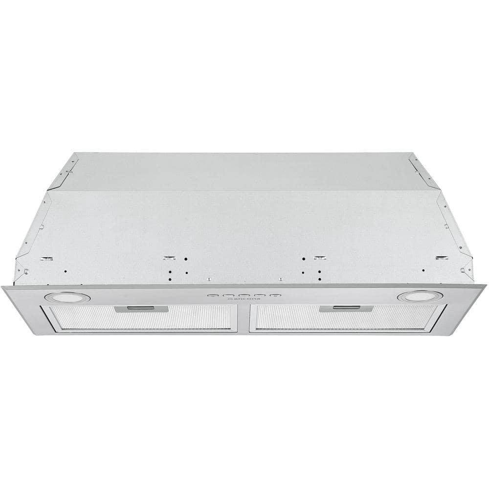 Ancona 285 in 440 CFM Ducted Insert Range Hood in Stainless Steel