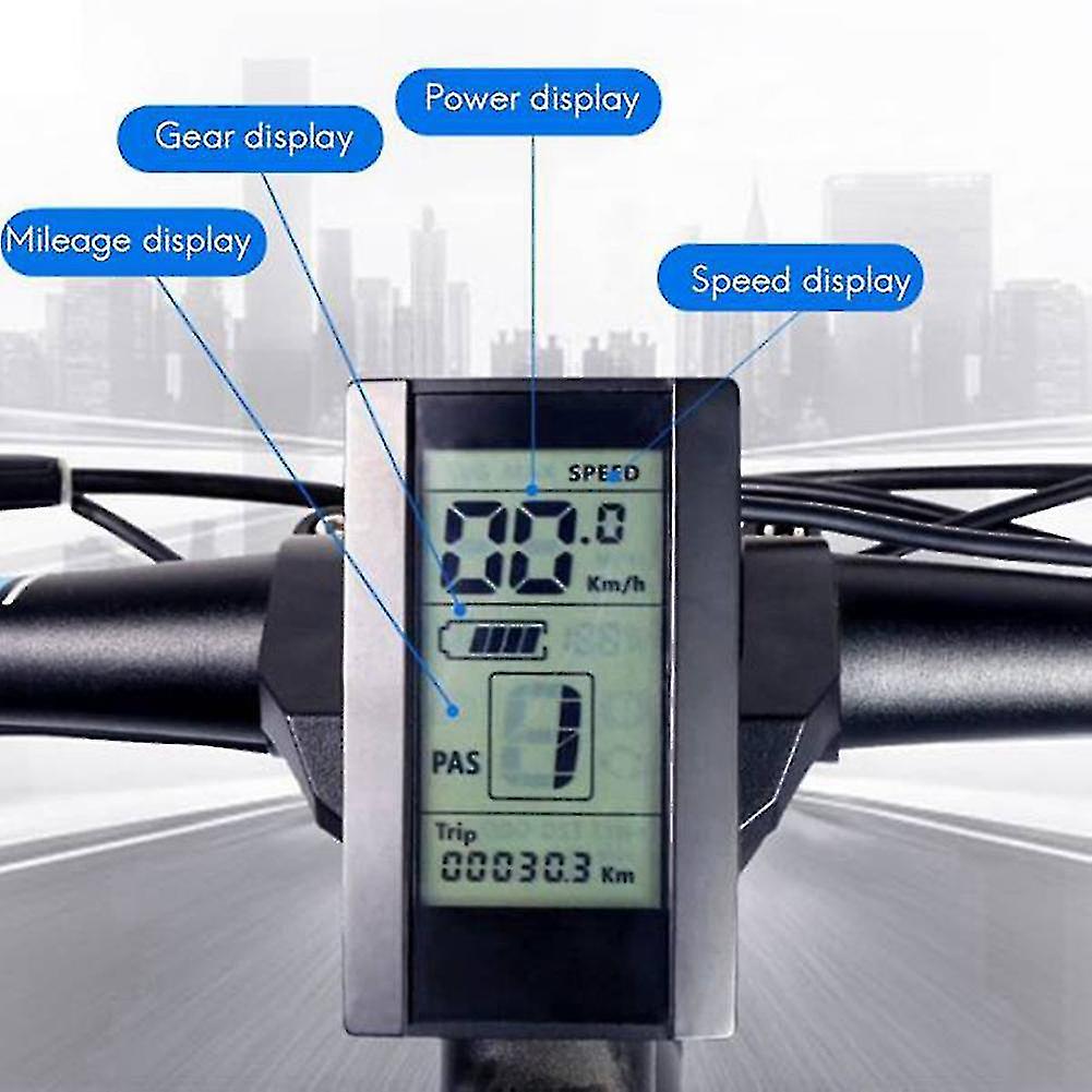 Electric Bicycle Display 800s Lcd Display For Bbs01 Bbs02 Ebike Conversion Kit Electric Bicycle Par