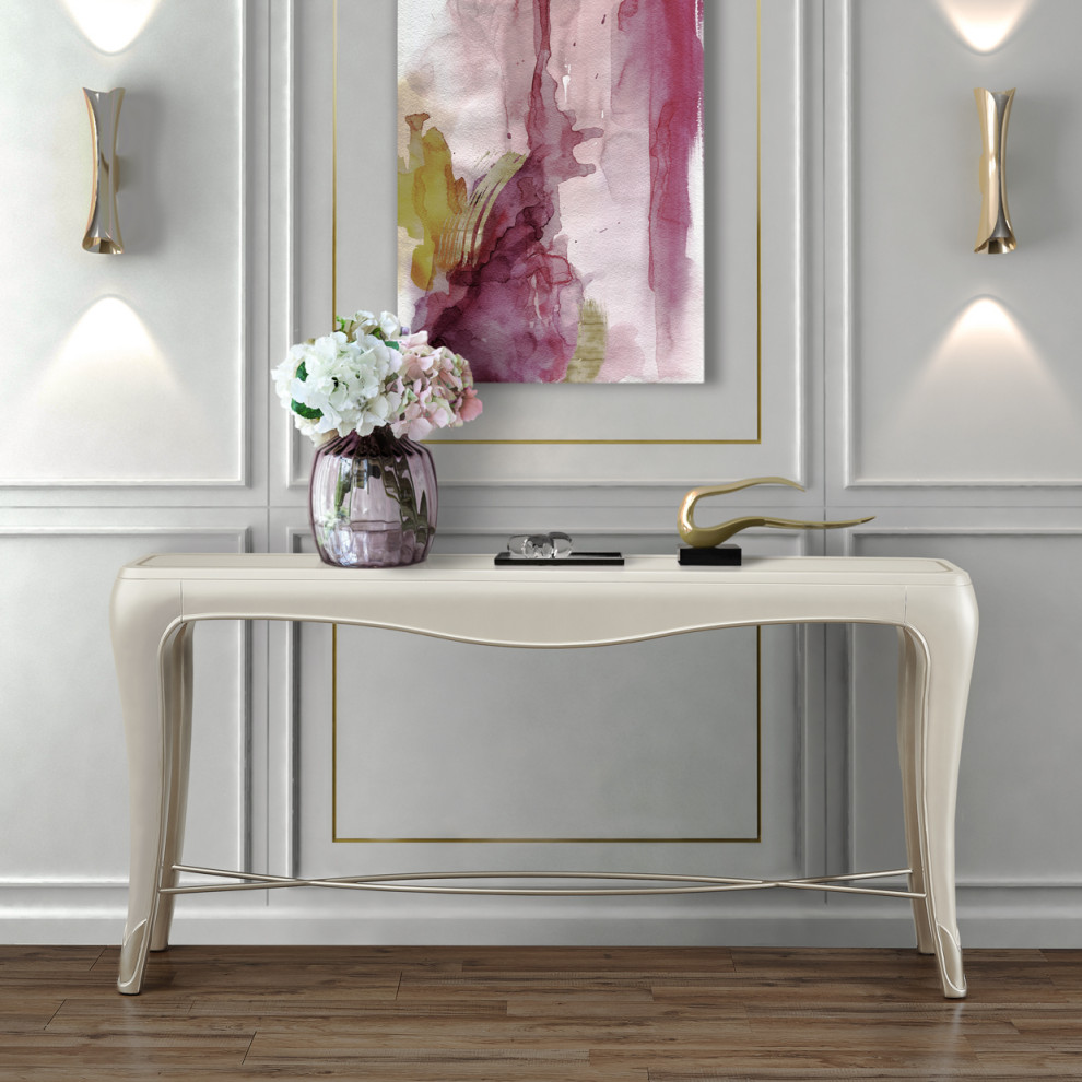 London Place Console Table   Creamy Pearl   Contemporary   Console Tables   by Michael Amini  Houzz