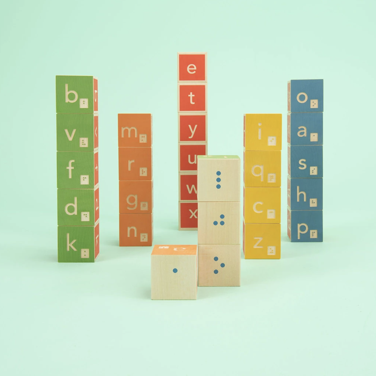 Braille Wooden Blocks by Uncle Goose