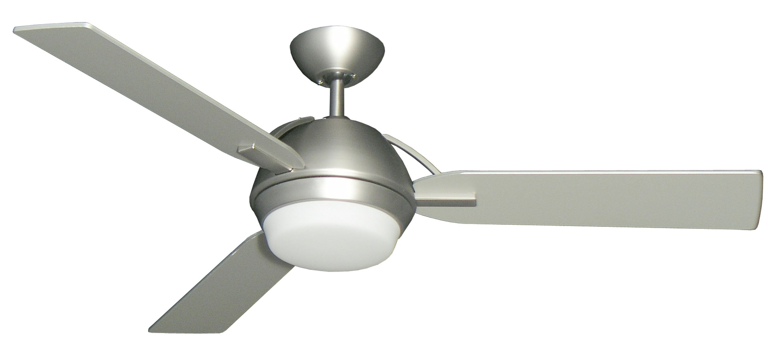 Enterprise 52 in. Satin Steel Ceiling Fan with Light