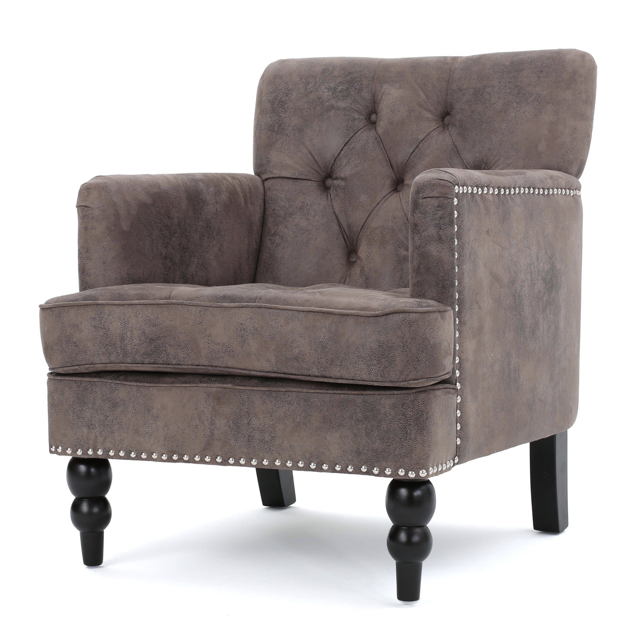 Madene Tufted Back Fabric Club Chair