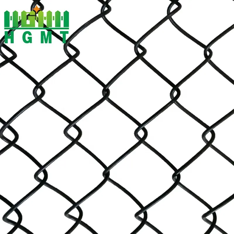 Best Selling Factory Supply Black PVC Coated Galvanized Chain Link Fence/anti rust chainlink fence for Sale