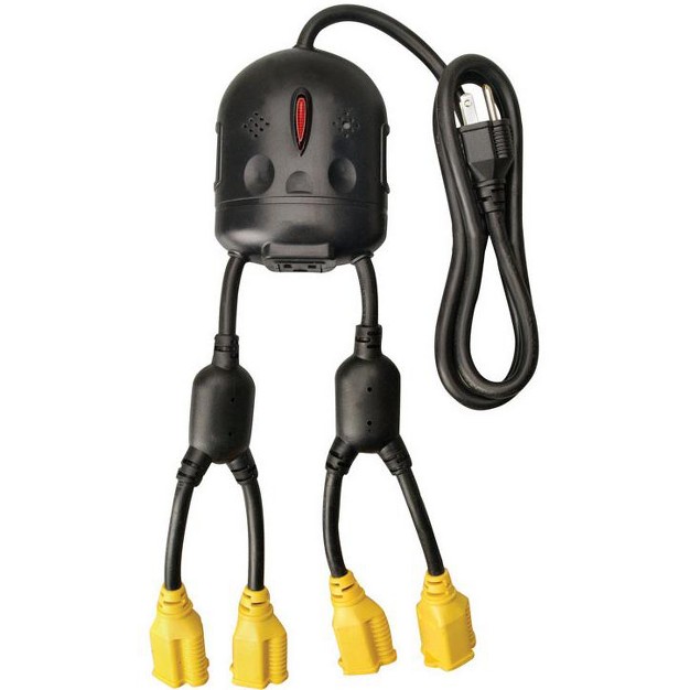 Coleman Cable Penta Power 14 3 125 V 4 Ft L Power Adapter