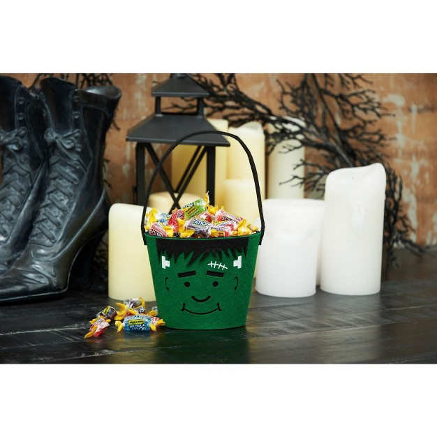 Gallerie Ii Frankenstein Felt Halloween Candy Bucket Decoration