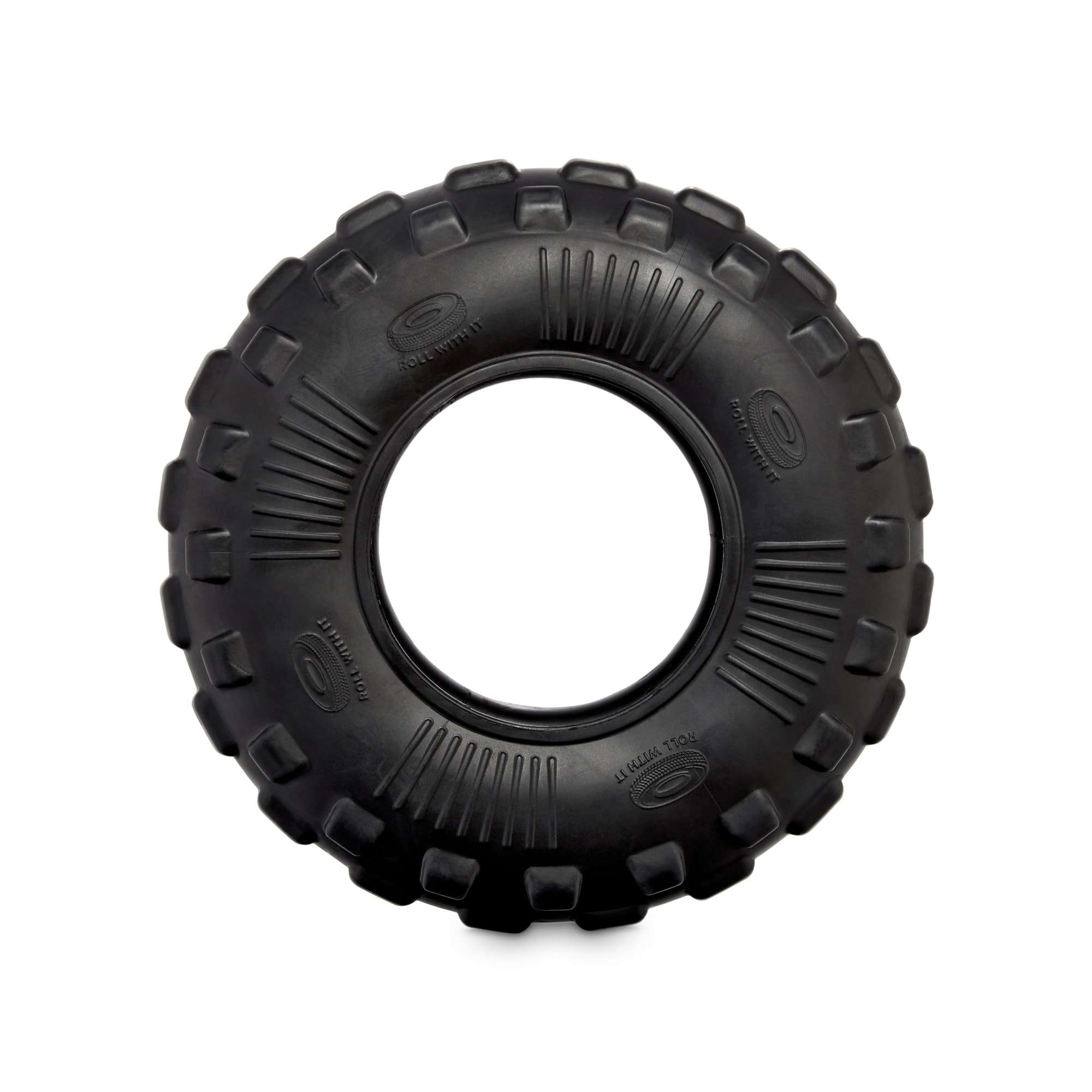 Leaps  Bounds Toss  Tug Tire Dog Toy， Small