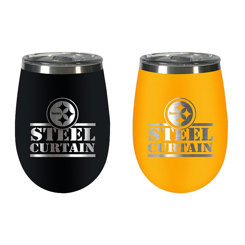 Pittsburgh Steelers Wine Tumbler Set