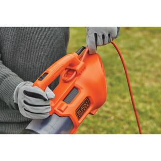 BLACK+DECKER 9 AMP 140 MPH 450 CFM Corded Electric Handheld Axial Leaf Blower BEBL750