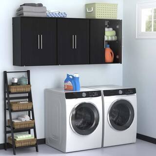 ClosetMaid Style+ 14.59 in. D x 25.12 in. W x 31.28 in. H Noir Laundry Room Floating Cabinet Kit with Modern Doors 10000-02195