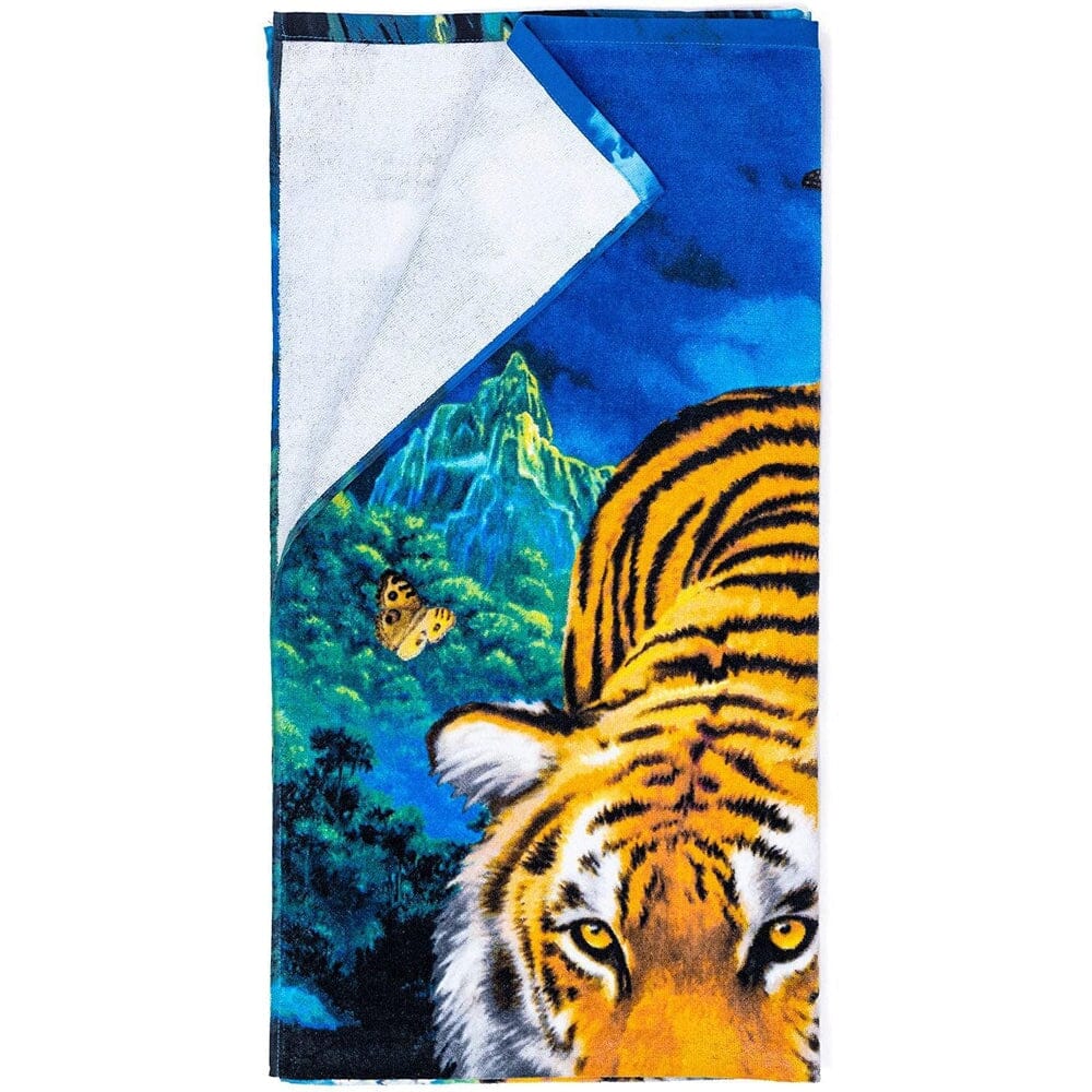 Moonlight Tiger Super Soft Plush Cotton Beach Bath Pool Towel