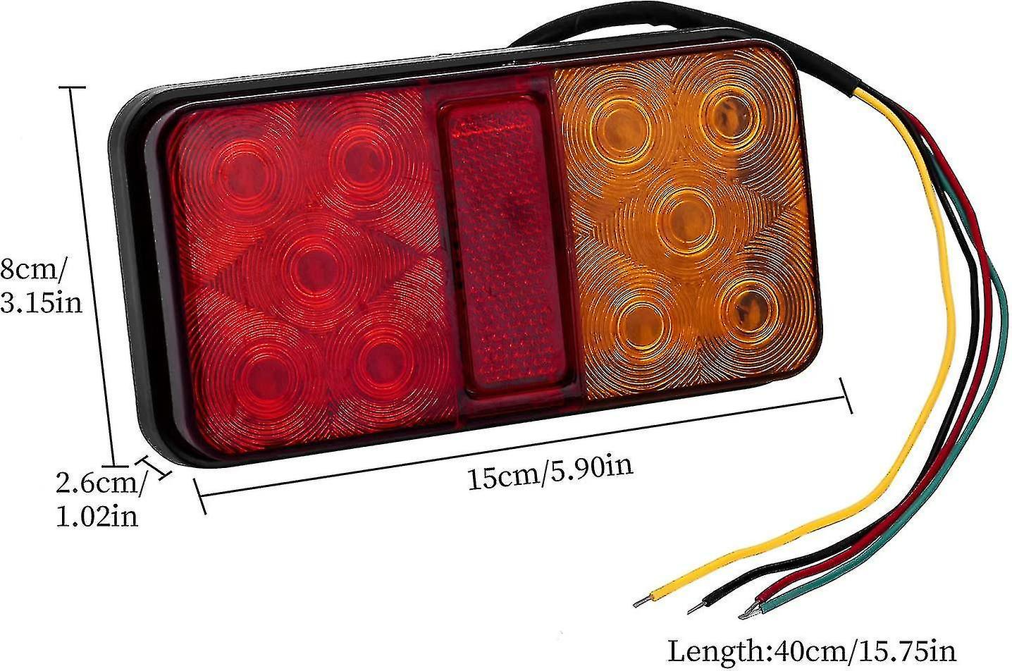 2pcs Led Tail Lights Multifunctional Led Trailer Lights 12v Waterproof Parking Position Indicator Fo