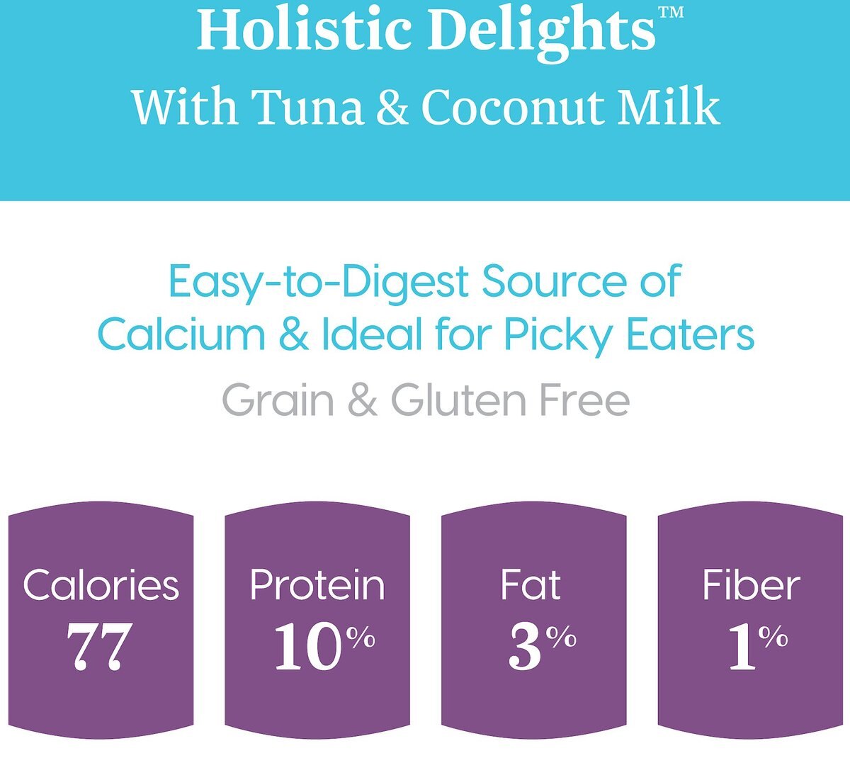 Solid Gold Holistic Delights Creamy Bisque with Tuna and Coconut Milk Grain-Free Cat Food Pouches