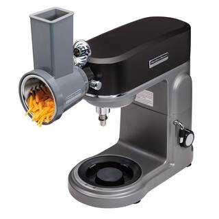 HAMILTON BEACH PROFESSIONAL 0 Qt. 1-Speed Grey Stand Mixer Specialty Attachment Slicer and Shredder Set 63247