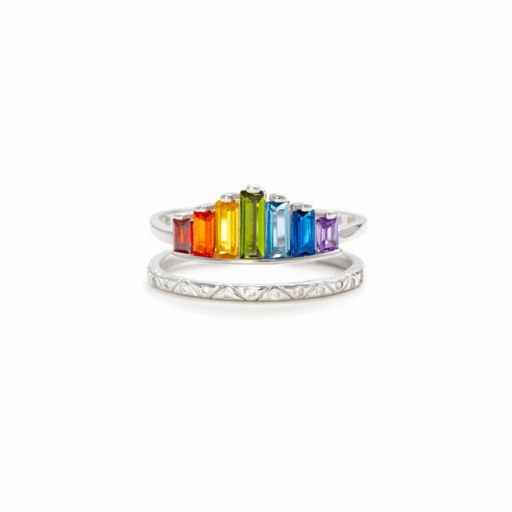 Rainbow Micro Diamond Ring