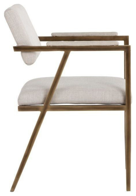 Marcel Armchair Beige Linen  Set of 2   Midcentury   Armchairs And Accent Chairs   by Virgil Stanis Design  Houzz