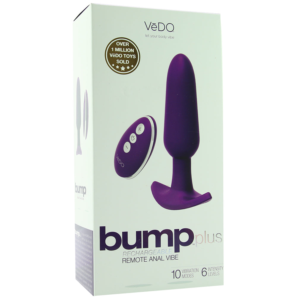 Bump Plus Remote Anal Vibe in Deep Purple