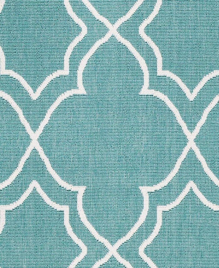 Surya Alfresco ALF-9653 Teal 3' x 5'6 Area Rug Indoor Outdoor