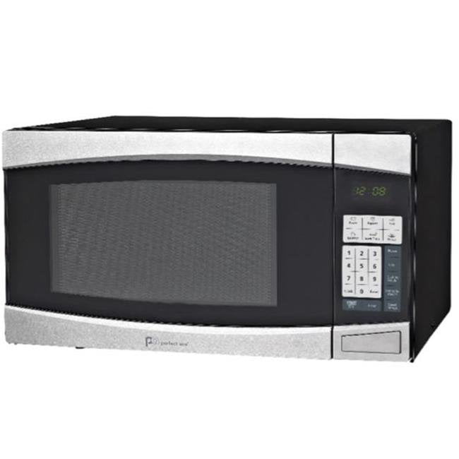 Perfect Aire 6016853 1.4 Cu. ft. Microwave Oven& Black & Sliver