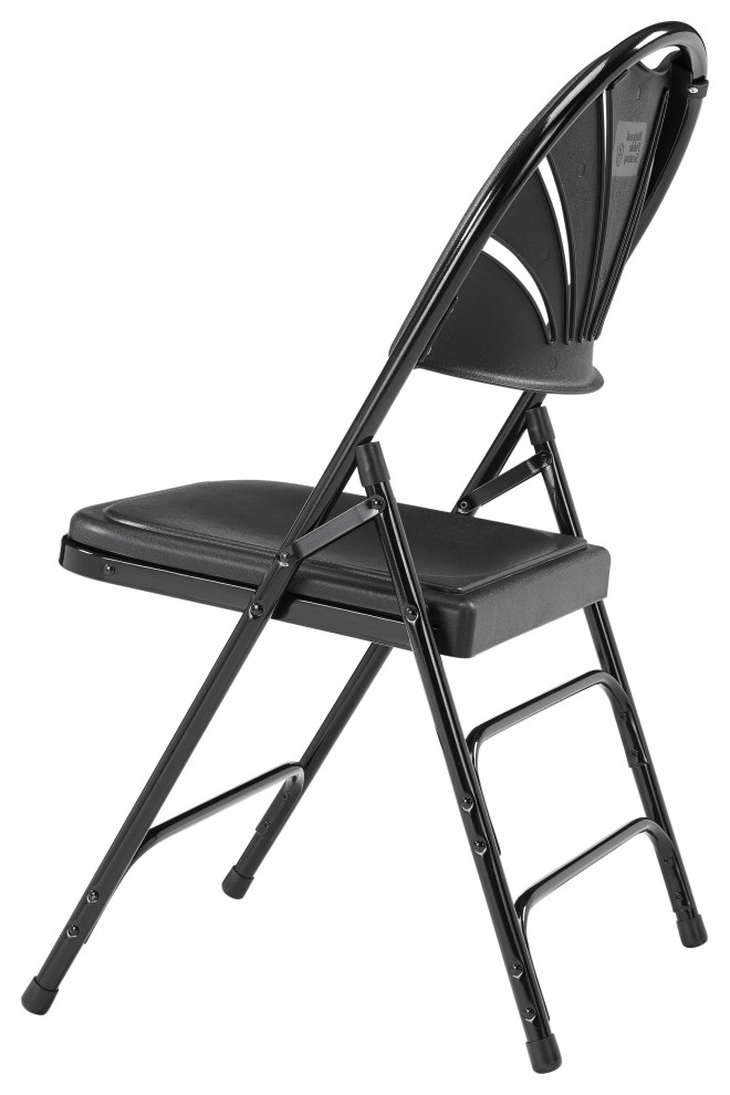 NPS 1100 Fan Back With Triple Brace Double Hinge Folding Chair  Set of 4   Contemporary   Folding Chairs And Stools   by National Public Seating  Houzz