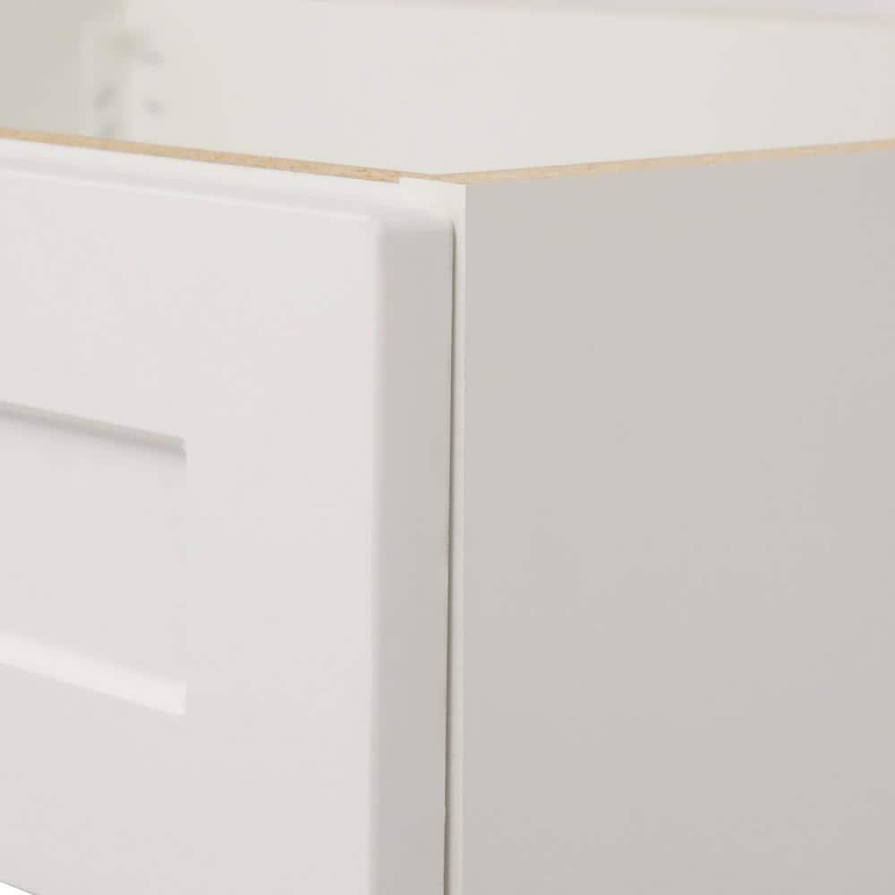 Home Decorators Collection Thornbriar 30 in W x 21 in D Bathroom Vanity Cabinet in Polar White