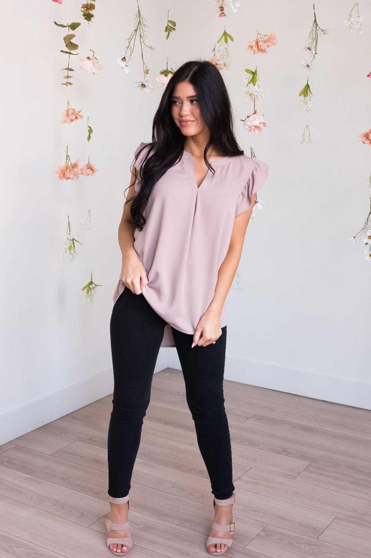 Feminine &  Sweet Modest Blouse