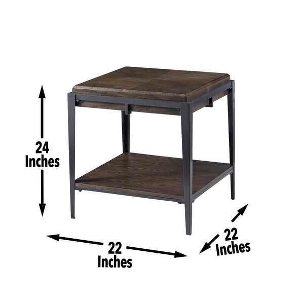 Espresso Solid Wood Waco End Table