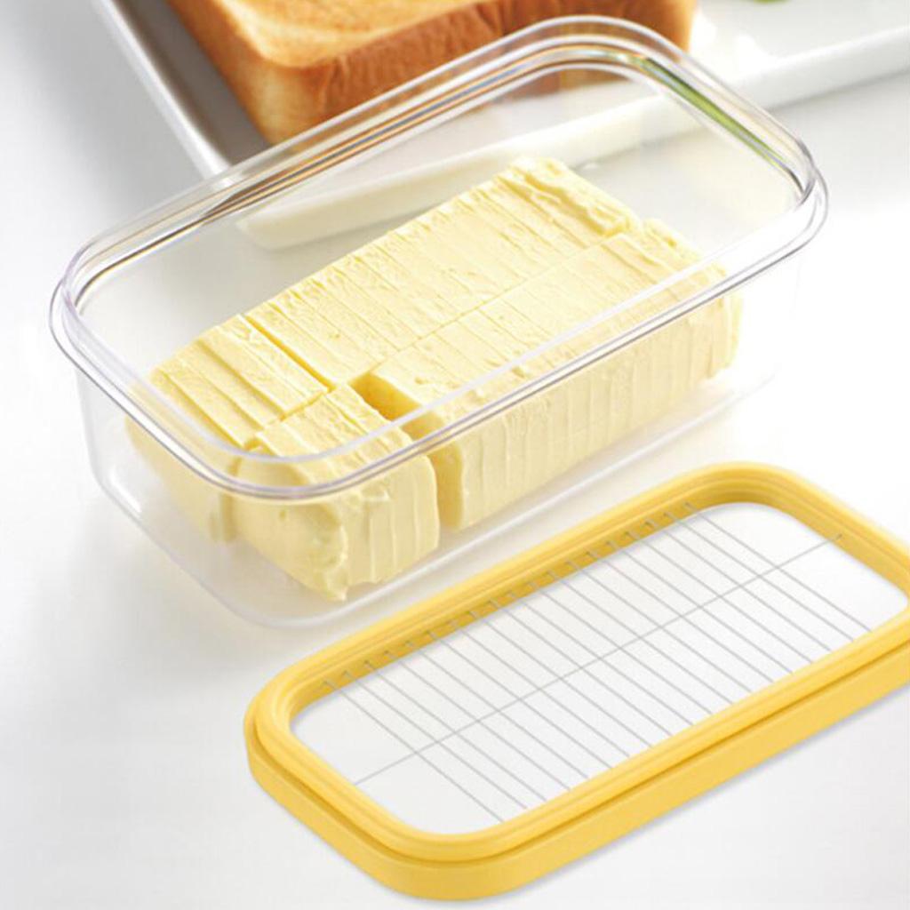 Butter Dish With Lid Butter Keeper Container Storage Cutter Slicer Great For Kitchen Decor