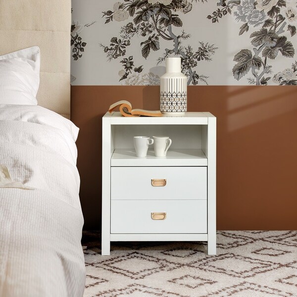 Homy Casa American Traditional Solid Wood Storage Nightstand - - 32918584