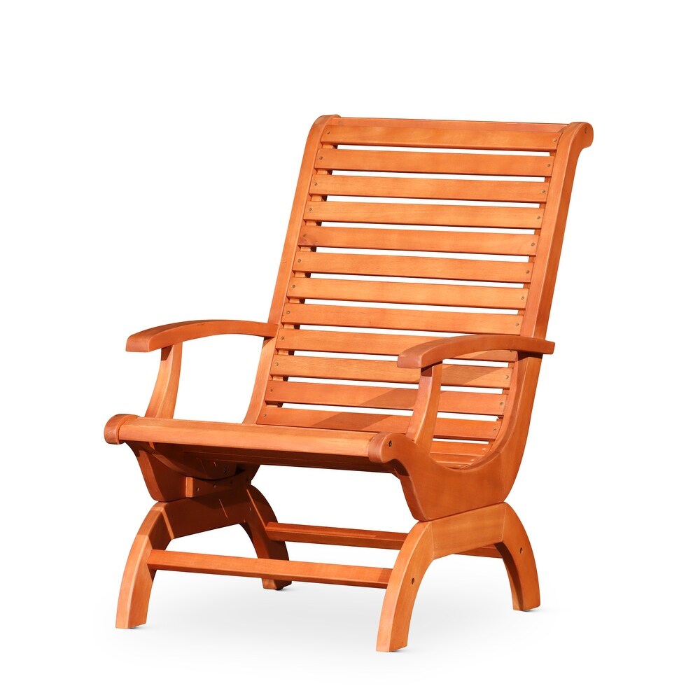 DTY Outdoor Living Aspen Eucalyptus Plantation Chair