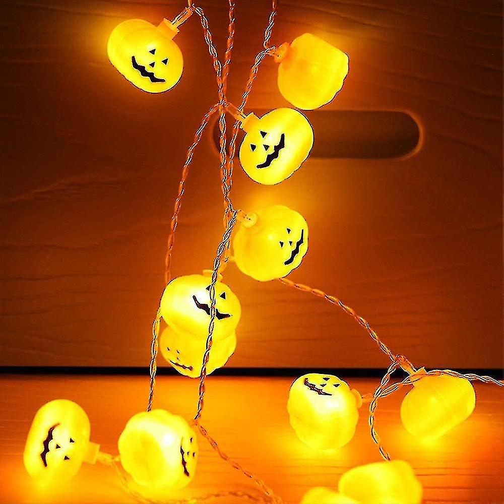 Halloween String Light Decoration Battery Pumpkin Shaped Led Light， 3m