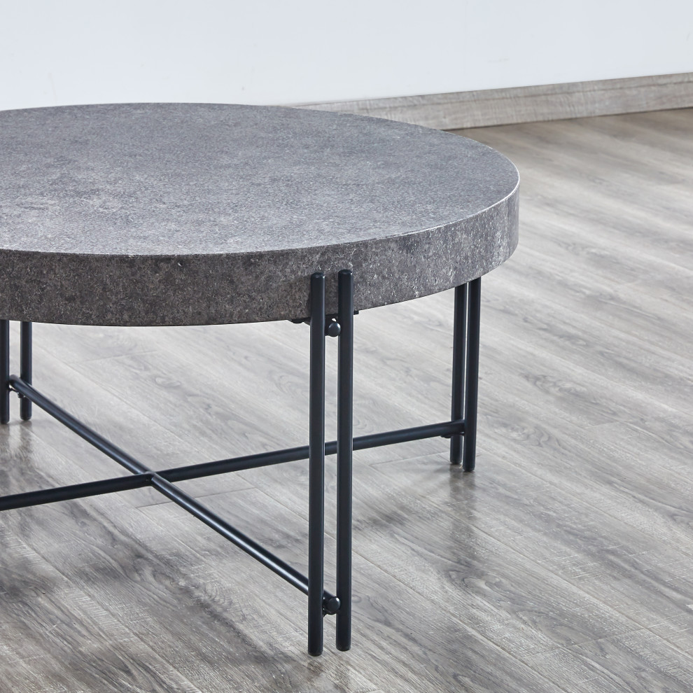 Steve Silver Morgan Round Cocktail Table MG200C   Midcentury   Coffee Tables   by Steve Silver  Houzz