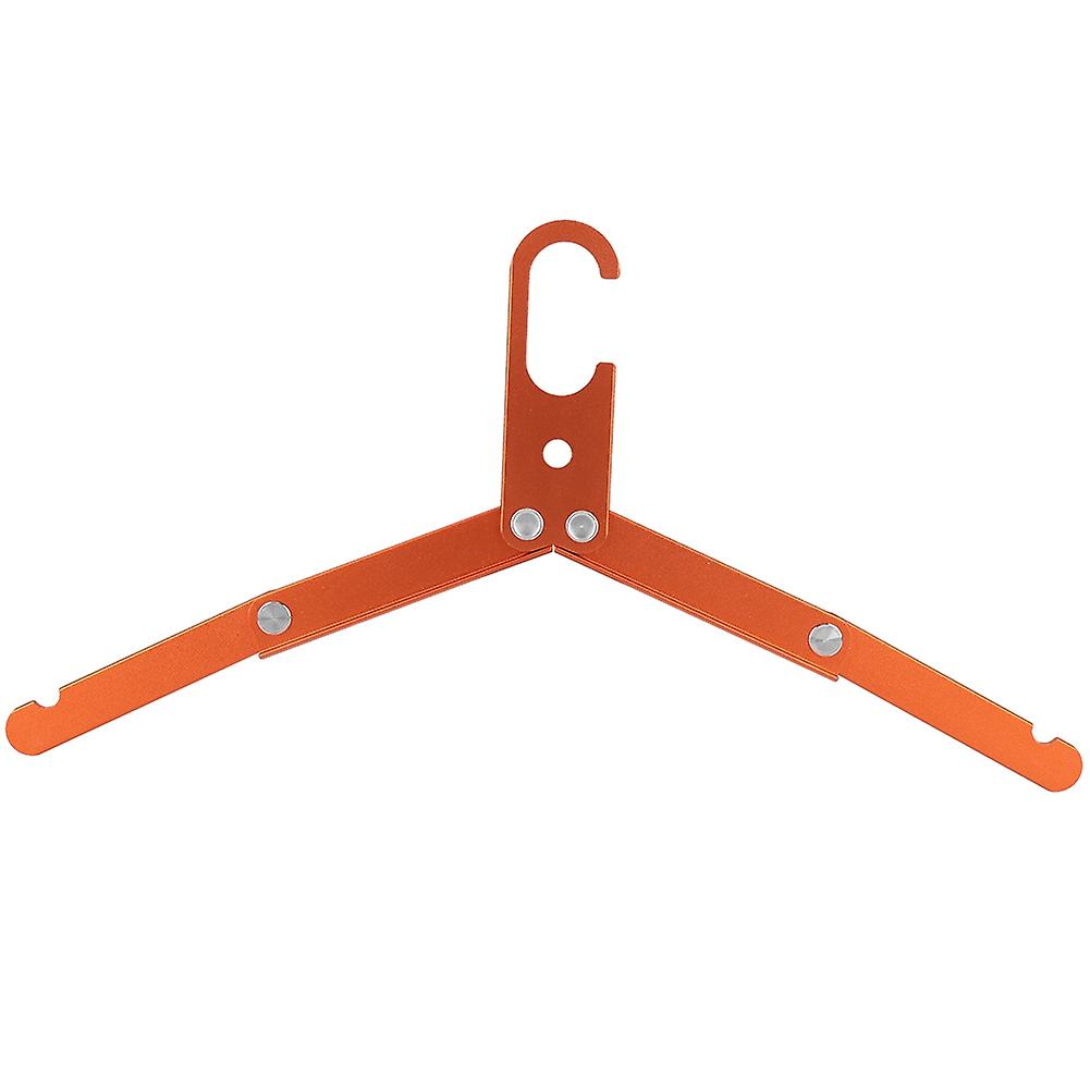 Aluminum Alloy Outdoor Folding Multifunction Hanger Non Slip Portable Drying Rack(orange)