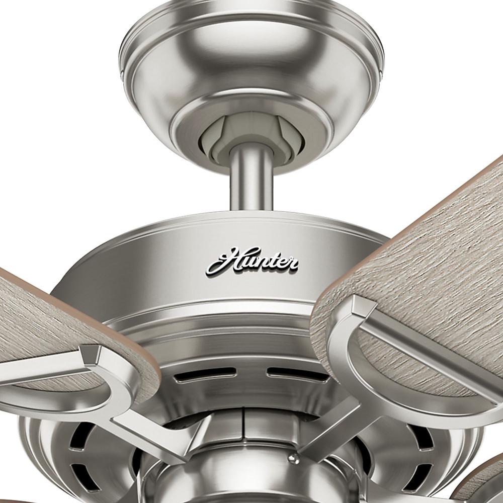 Hunter 52 Viola Brushed Nickel Ceiling Fan with Light Kit and Pull Chain